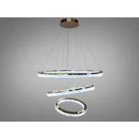 Підвісна LED люстра кільця біла 220 Вт 38-40 м² Diasha 1712/800+600+400G