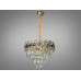 Вишукана підвісна кришталева люстра для вітальні, 6 ламп, золото Diasha 6309-400SGD