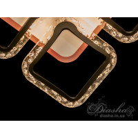 Cветодиодная люстра Diasha QX2517/4S BK LED 3color dimmer 