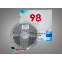 Адресна LED стрічка 24В, 126 діодів на метр, 8мм, червона Diasha PWS24-2835-126-RED-20-8