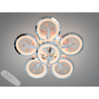 Люстра стельова LED Diasha хром 90Вт з пультом Diasha 8135/5+1HRLED3colordimmer