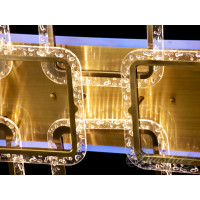 Люстра в зал с пультом 150W Diasha QX2518/6+2LLED 3color dimmer