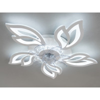Люстра вентилятор Diasha 8165 білий LED 95W з пультом Diasha 8165/5WHFS