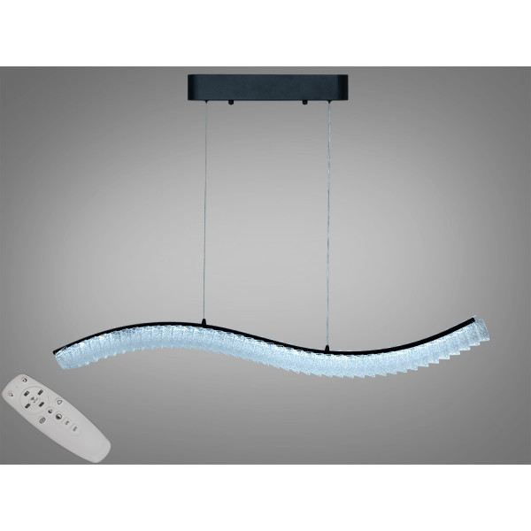 Світлодіодна люстра Diasha LED чорна 55Вт пульт Diasha MD2509/1000BK