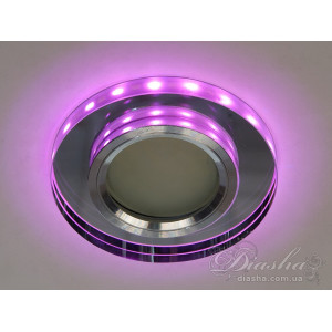 Світильник з вбудованою світлодіодним підсвічуванням Diasha 6013WH+PK