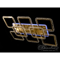 Люстра в зал с пультом 150W Diasha QX2518/6+2LLED 3color dimmer