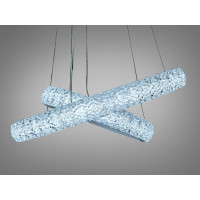 Вишукана світлодіодна люстра підвіс з пультом, димером, 120 Вт, золото Diasha D2518-600+400WHdimmer