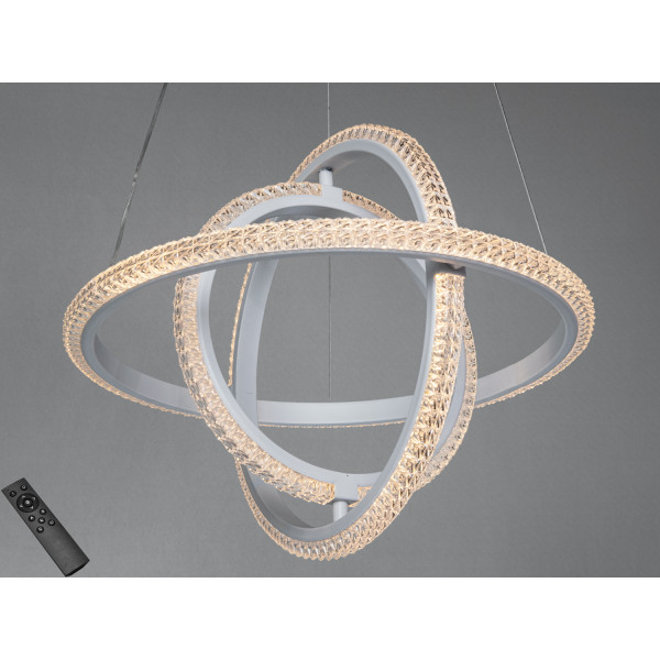 Люстра підвісна Diasha біла 3 кільця 46 Вт Diasha D8702/400-3WH