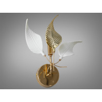 Унікальне бра з порцеляновими елементами, 1 лампа, золото Diasha 7208-1WGD