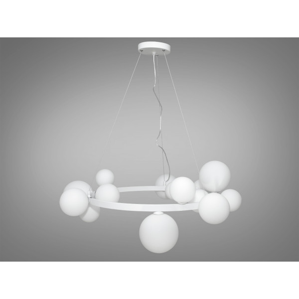 Люстра в стилі Loft - "Бульбашки" на 15 ламп Diasha 1082-15WH+WH Люстра в стилі Loft - "Бульбашки" на 15 ламп Diasha 1082-15WH+WH