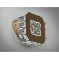 Привабливий настінний кришталевий LED світильник, 6W, золото Diasha 9603G