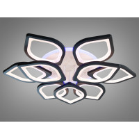 Світлодіодна люстра смарт світильник з пультом, 165 Вт, чорна люстра Diasha 8073/6+3BKLED3colordimmer