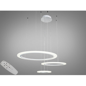 Світлодіодна люстра Diasha 6639 біла з пультом дистанційного керування Diasha 6639/600+400+200WH