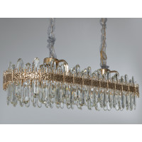 Люстра хрустальная в гостинную 80Вт Diasha D889-900x300G