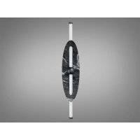 Стильне світлодіодне бра в вітальню, 7 Вт, чорний Diasha B1014BK