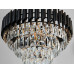 Підвісна кришталева люстра чорний золото 7xE14 Diasha N9001-550BK+SGD Підвісна кришталева люстра чорний золото 7xE14 Diasha N9001-550BK+SGD