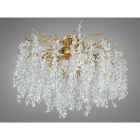 Підвісна люстра Серія Гліцинія золото 9 ламп кришталь алюміній Diasha A603-800GD