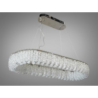 Підвісна люстра 505-хром кришталева світлодіодна 30Вт Diasha 505-L800x350CH
