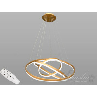 Люстра кольца Diasha D8174-800+600+400G dimmer