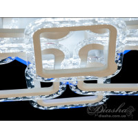 Потолочная светодиодная люстра квадратная с пультом и ночником Diasha QX2516/9S WH LED 3color dimmer