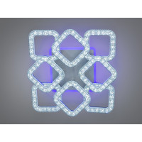 Потолочний світильник серії Квадрати чорний з LED елементами Diasha S2205/4+4BKLED3colordimmer