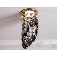 Точковий світильник із кришталевими підвісками Diasha 6016BGD-SM