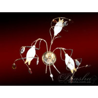 Дизайнерський галогеновий настінний світильник "Квіткові мотиви" Diasha 8069/3HRA