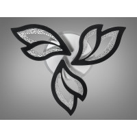 Стельова світлодіодна люстра з пультом, диммером, підсвічуванням, 55W Diasha 2455/3BKLED3colordimmer