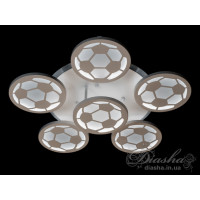Светодиодная люстра "футбольные мячи" Diasha 8065/5+1WH LED 3color dimmer 